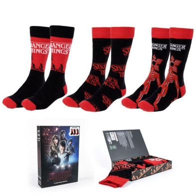 Set 3 calcetines Stranger Things adulto surtido